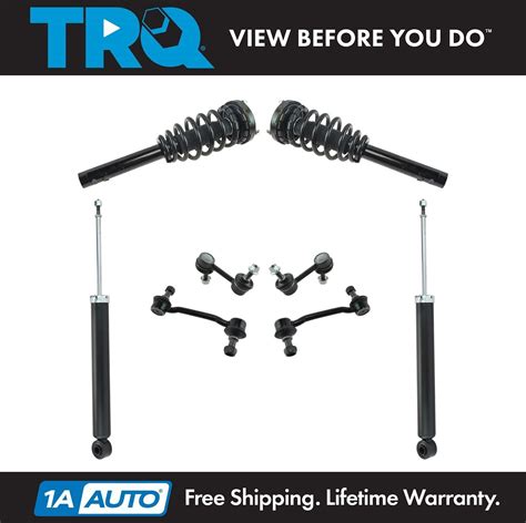 Trq Front Rear Complete Quick Loaded Strut Spring Assembly Shock Sway