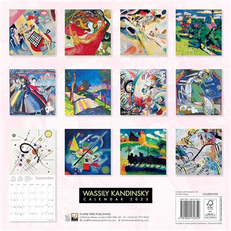 Mua Wassily Kandinsky Wall Calendar Art Calendar Tr N Amazon M