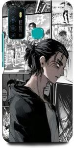 INTELLIZE Back Cover For Infinix Hot 9 Pro EREN YEAGER ANIME CARTOON ANIMATION COMIC