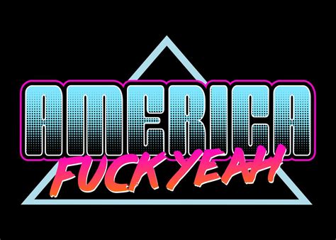 America Fuck Yeah Poster Picture Metal Print Paint By Josh B Displate