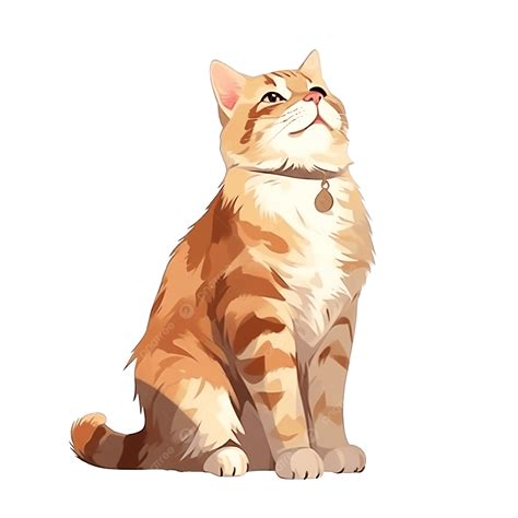 Cat Sit Down Pose Illustration, Cat, Playing, Pet PNG Transparent Image