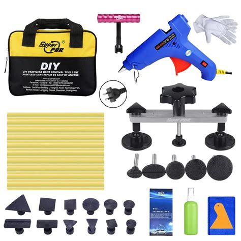 Super Pdr Au Plug Blue Hot Melt Glue Gun For Hot Adhesive Glue Sticks Dent Pullers Suction Cup