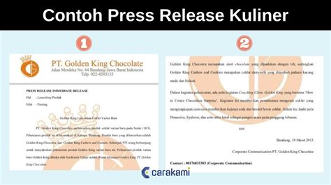 4 Contoh Press Release Kegiatan Event Perusahaan UPDATE