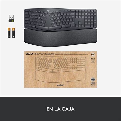 Logitech Ergo K For Business Teclado Inal Mbrico Bluetooth Negro