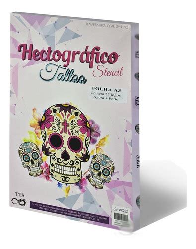 Papel Hectográfico Decalque Tattoo Tatuagem Tts 100 Folhas