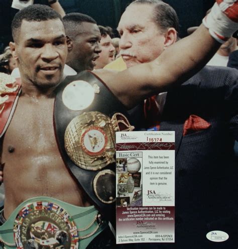 Mike Tyson Signed 16x20 Photo Jsa Coa Pristine Auction