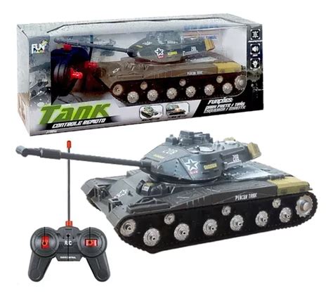 Caminh O Controle Tanque De Guerra Carrinho Infantil Luz Frete Gr Tis