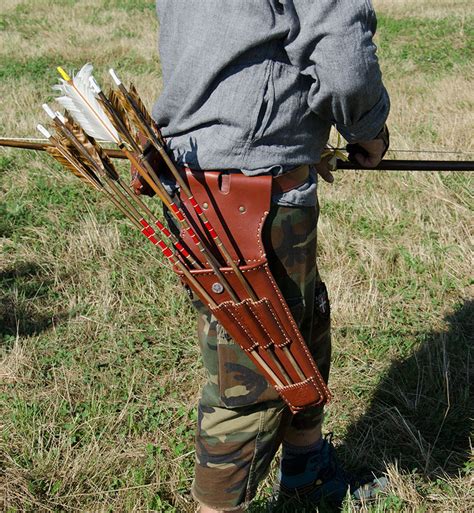 Cognac Lateral Quiver With Holsters Version 1 Rikybow