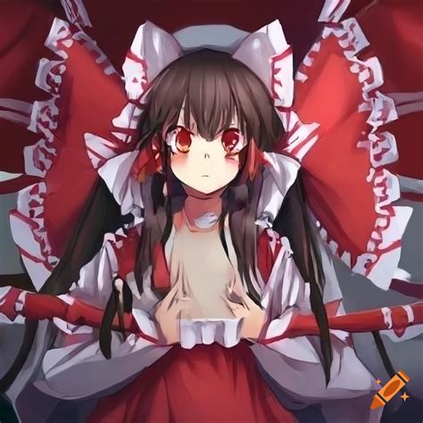 Artwork Of Reimu Hakurei From Touhou Project On Craiyon