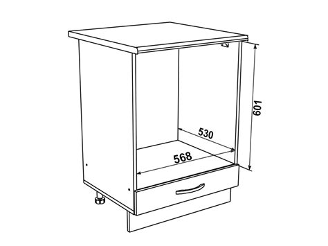 Шкаф напольный под духовку кухни Ницца — 3859 руб.