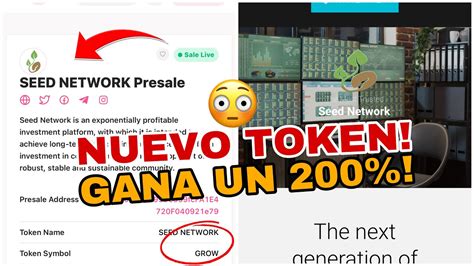 NUEVO TOKEN en SU PRE LANZAMIENTO GROW desde 0 80USD PODRÁS HACER