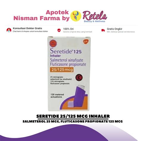 Jual Seretide Inhaler 25 125 Mcg Box Shopee Indonesia