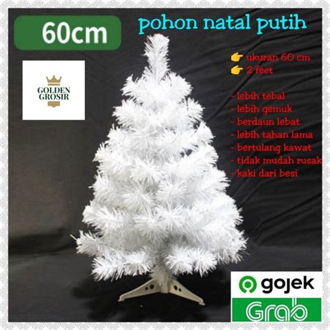 Jual Pohon Natal Putih Salju Cm Feet Di Lapak Golden Grosir