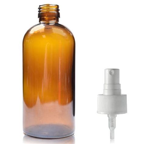 250ml Amber Glass Boston Bottle With Spray Ampulla Ltd