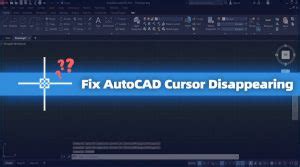 Solved How To Fix Mouse Cursor Disappears In Autocad