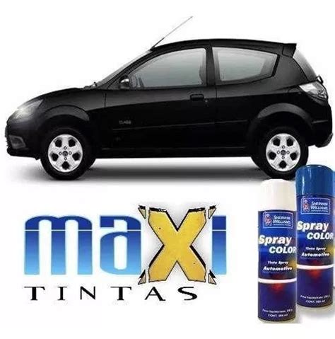 Tinta Spray Automotiva Ford Preto Ebony Verniz Parcelamento Sem Juros