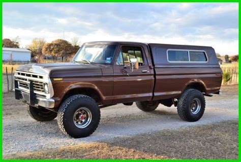 1975 Ford F250 Highboy 4wd 1 Owner Survivor Pickup Truck 4x4