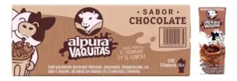 Leche Alpura Vaquitas Sabor Chocolate Con Pzas De Ml Env O Gratis