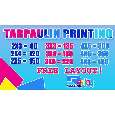 Tarpaulin Printing With Free Layout Oz Lazada Ph