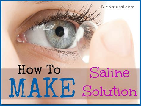 Make Saline Solution at Home Naturally