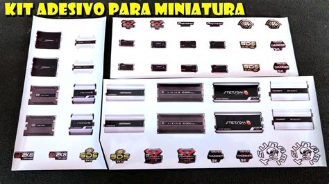 Kit Adesivo Para Sua Miniatura E Venda De Miniaturas Youtube