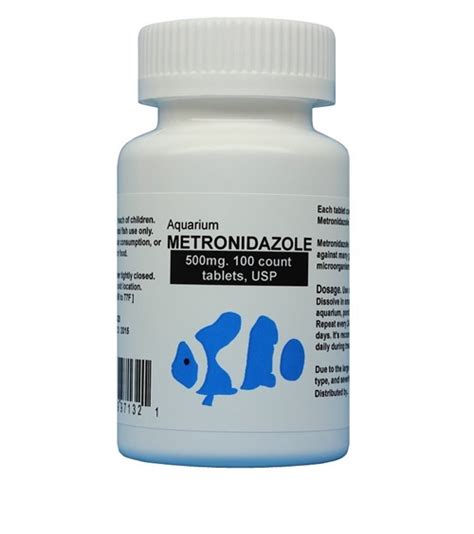 Metronidazole Fish Zole Forte 500mg 100 Capsules Antibiotics Fish