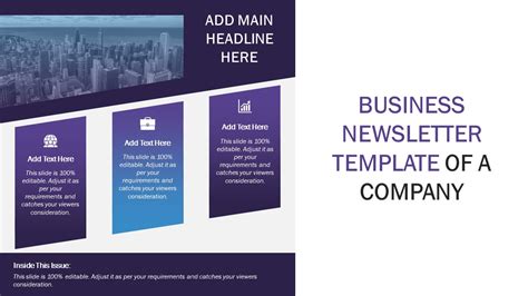 Business Newsletter PowerPoint Template | Corporate Newsletter Template