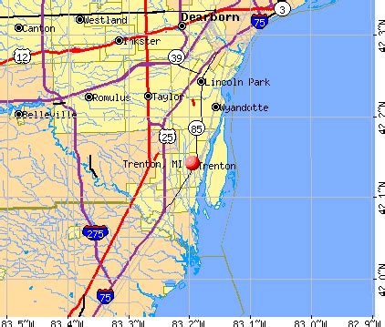 trenton michigan mi  profile population maps real estate