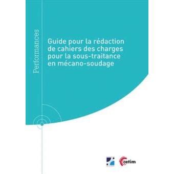 Guide Pour La Rédaction De Cahiers Des Charges Pour La Sous Traitance