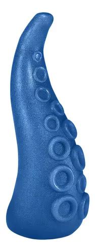 Dildo flexible de PVC con tentáculos de 18 x 5 cm color azul brillante MercadoLibre