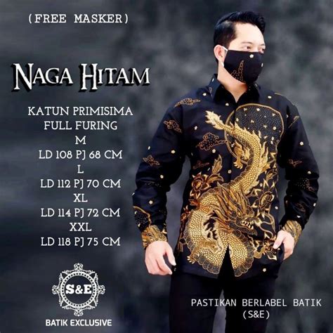 Jual Batik Naga Hitam Shopee Indonesia