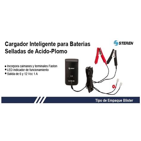 Cargador Inteligente Para Baterias Selladas De Acido Plomo Y Vcc