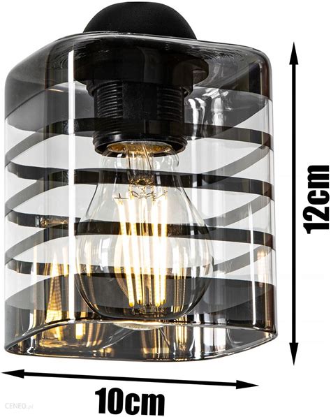 Glimex Szklana Lampa Wisząca Sufitowa Żyrandol Plafon Led P1600C4