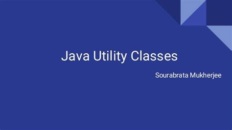 Java Utility Classes