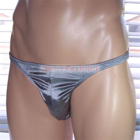 K Y Sexy Mens Bikini Swimsuit High Cut Narrow Waist Shiny Knit Satin Fabric EBay