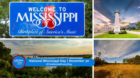 NATIONAL MISSISSIPPI DAY - November 30 - National Day Calendar