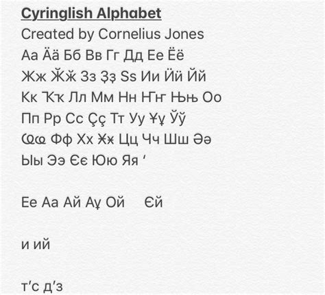 Cyringlish. An adaptation of Cyrillic for writing English. : r/neography