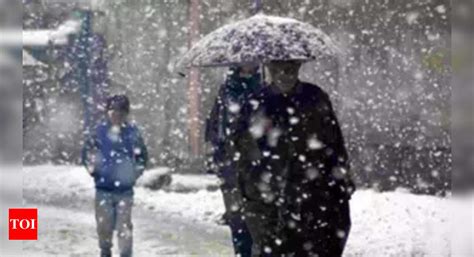 Kashmir Snowfall News Kashmir Witnesses Fresh Snowfall In Higher