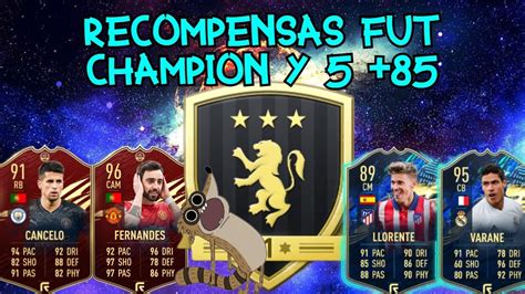 FIFA 21 RECOMPENSAS FUT CHAMPIONS ORO 1PREMIER LEAGUE Y SOBRE 5 85