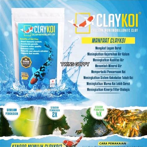 Jual CLAYKOI CALCIUM MONTMORILLONITE CLAY PENJERNIH AIR KOLAM IKAN