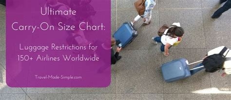 Carry On Luggage Size Chart: Best Guide to Airline Carry On Dimensions ...