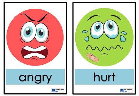 Emotions Flashcards Fun Teacher Files