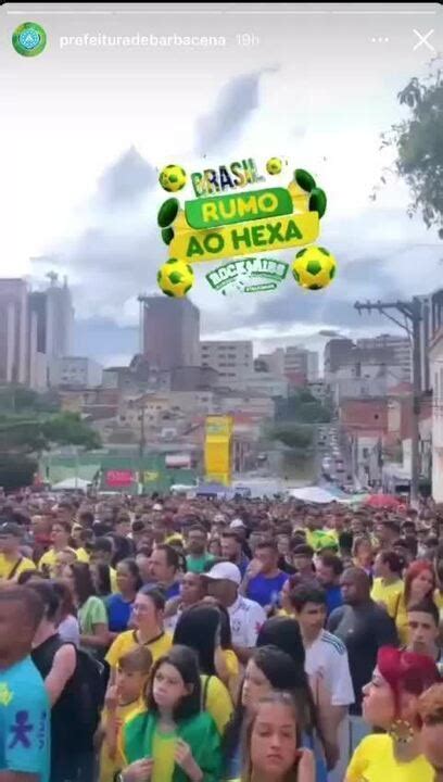 Evento Organizado Pela Prefeitura De Barbacena Para O Jogo Do Brasil