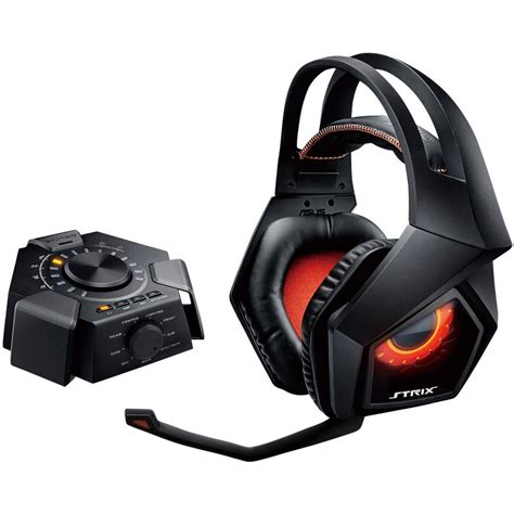 Закрытые игровые наушники ASUS ROG Strix Wireless Orange/Black для ...