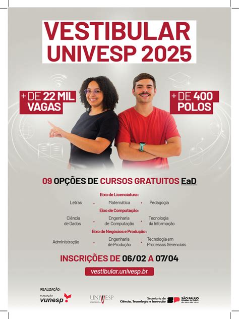 Unifesp Tem Vestibular Proprio - Vestibular UNIVESP 2025: Cursos Gratuitos | PDF