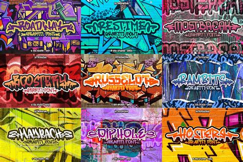 Graffiti Bundle Font V2 Font Svg Cricut Silhouette Design Space Instant