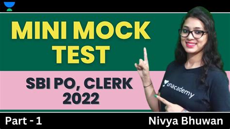 Mini Mock Test Series Part 1 Sbi Po And Clerk 2022 Nivya Bhuwan Youtube