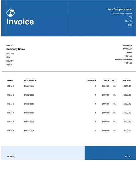 Free Invoice Templates Word Download And Print Invoice