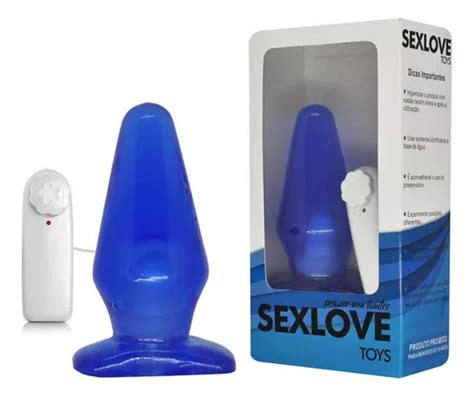 Plug Anal Azul Vibro Sexy Collection 14 Cm X 6 Cm MercadoLivre