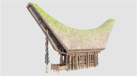 3D Model Tongkonan - Traditional Architecture - TurboSquid 1996250